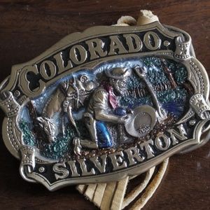 Vintage Buckle -Silverton,CO-1983 Hand Made in USA